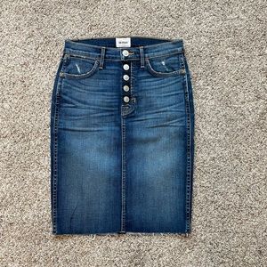 High Rise Hudson denim skirt